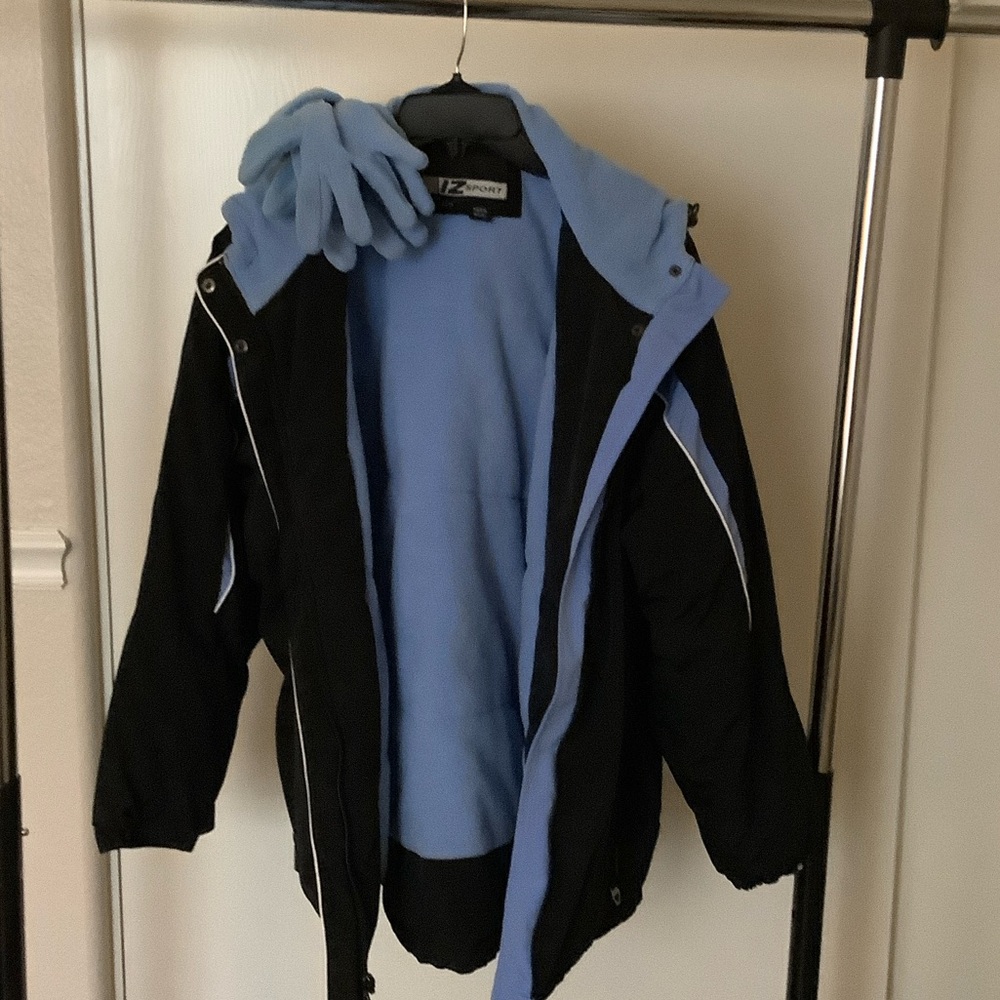 Women's Black and Blue Ski Jacket